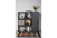 Стеллаж Вместительные полки (серый)