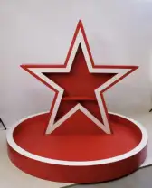 Патриотический стенд Звезда на площадке Патриотический стенд Звезда на площадке