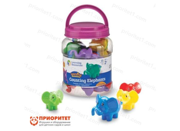 Игровой набор фигурок «Разноцветные слоны»