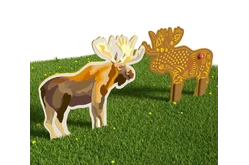 Двусторонний модуль с сенсорными элементами «Тактильный топиарий Лось»1