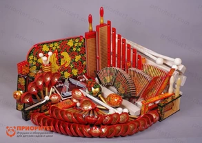 Комплект инструментов «Профессионал» Мастерская Сереброва с росписью Комплект инструментов «Профессионал» Мастерская Сереброва с росписью