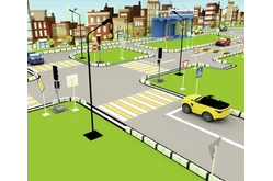 Детский автогородок «ЗСК ПДД ПРО» с пультом ДУ1