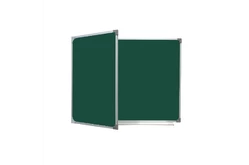 Двухэлементная магнитно-меловая доска 100х225 - алюминиевый профиль створка слева 75х1501