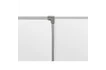 двухэлементная магнитно-маркерная доска 100х255 - алюминиевый профиль створка слева 85х170_1