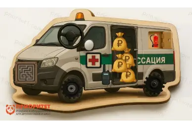 Бизиборд Инкассаторская машина Бизиборд Инкассаторская машина