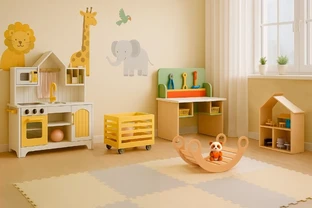 Игровая зона для ясельной группы Игровая зона для ясельной группы