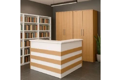 Комплект мебели со столом-кафедрой для библиотек1