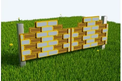 Забор Кирпичная кладка 31