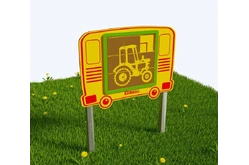 Игровой развивающий модуль Пятнашки Трактор1