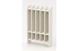 Вешалка для полотенец 2-х ярусная (5 секций) 70х20х90 из серии Медовая1