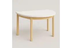 Стол полукруглый 2 гр.роста из серии Медовая1
