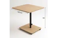 Стол прямоугольный растущий на одной ноге из серии Медовая