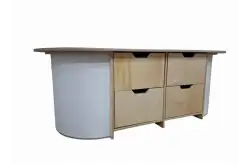 Стол с системой хранения из серии Медовая1