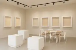 Комплект мебели для музея Выставочный зал1