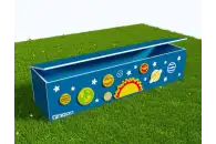 Вечная Лавка-шкаф для хранения игрушек в теневой навес из экопластика Планеты