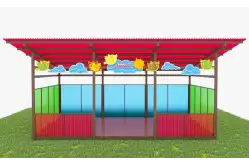 Теневой навес с интерактивным полом из Экопластика ТН06 500х4001