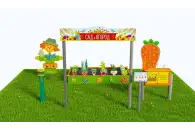 Методическая площадка Сад и огород из Экопластика и нержавеющей стали С01