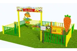 Методическая площадка Сад и огород из Экопластика и нержавеющей стали С021