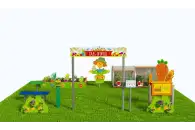 Методическая площадка Сад и огород из Экопластика и нержавеющей стали С04