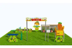 Методическая площадка Сад и огород из Экопластика и нержавеющей стали С041