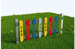 Забор из Экопластика Цветные палочки1