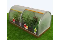 Вечная грядка с теплицей