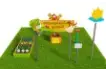Игровая развивающая площадка Фермерский дворик из экопластика и нержавеющей стали Мини 1 (3)_1