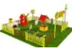 Игровая развивающая площадка Фермерский дворик из экопластика и нержавеющей стали Лайт 2 (2)_1