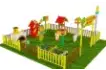 Игровая развивающая площадка Фермерский дворик из экопластика и нержавеющей стали Оптима 2 (3)_1