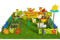 Игровая развивающая площадка Фермерский дворик из экопластика и нержавеющей стали Оптима 3