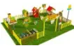 Игровая развивающая площадка Фермерский дворик из экопластика и нержавеющей стали Профи 3 (1)_1