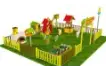 Игровая развивающая площадка Фермерский дворик из экопластика и нержавеющей стали Профи 3 (2)_1
