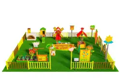 Игровая развивающая площадка Фермерский дворик из экопластика и нержавеющей стали Стандарт 21
