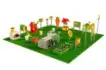 Игровая развивающая площадка Фермерский дворик из экопластика и нержавеющей стали Престиж 1 (2)_1