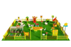 Игровая развивающая площадка Фермерский дворик из экопластика и нержавеющей стали Про 21