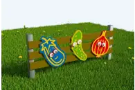 Забор из экопластика Огородный 3