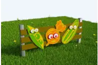 Забор из экопластика Огородный 4