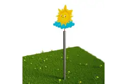 Флюгер «Солнышко» из алюминия и нержавеющей стали1