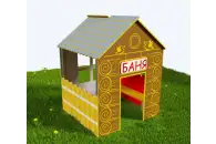 Малая архитектурная форма «Баня» из экопластика и нержавеющей стали