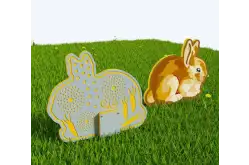 Двусторонний модуль с сенсорными элементами Тактильный топиарий Кролик1