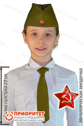 Пилотка Российского офицера с красным кантом