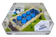 Макет рыбоводной УЗВ (установка замкнутого водоснабжения)