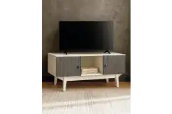 Тумба под ТВ белый/серый1