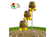 Квестбол (бочонок) модель 3 с фигурными трубами (3 шт)