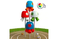 Квестбол (бочонок) модель 5 с фигурными трубами (4 шт)