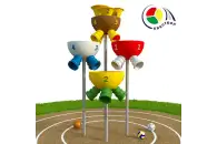 Квестбол (полусфера) модель 9 с фигурными трубами (4 шт)