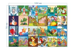 Поле для многофункционального стола «Сказочные герои» 105x751