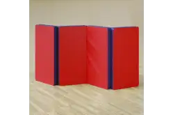 Мат гимнастический складной 2х1х0,1м СТАНДАРТ (иск. кожа, 4 сложения) МС100-131