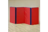 Мат гимнастический складной 2х1х0,1м ПРОФИ (иск. кожа, 4 сложения) МС100-14