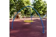Качели-гнездо на трех опорах